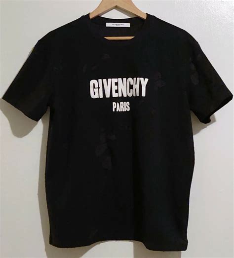 givenchy look a like shirt dames|givenchy distressed t shirt.